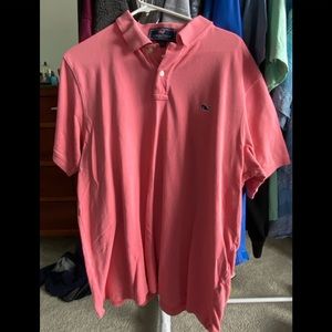 Vineyard vine polo shirt in salmon